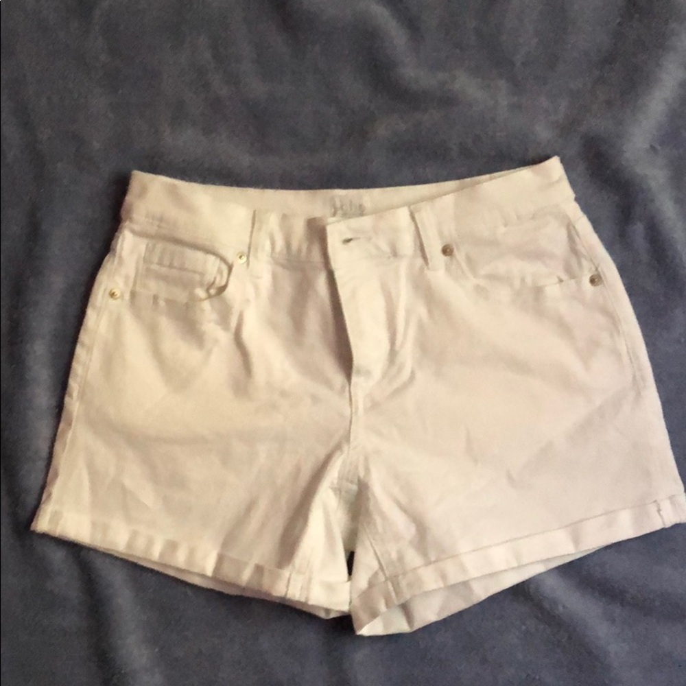 NY&C white jean shorts